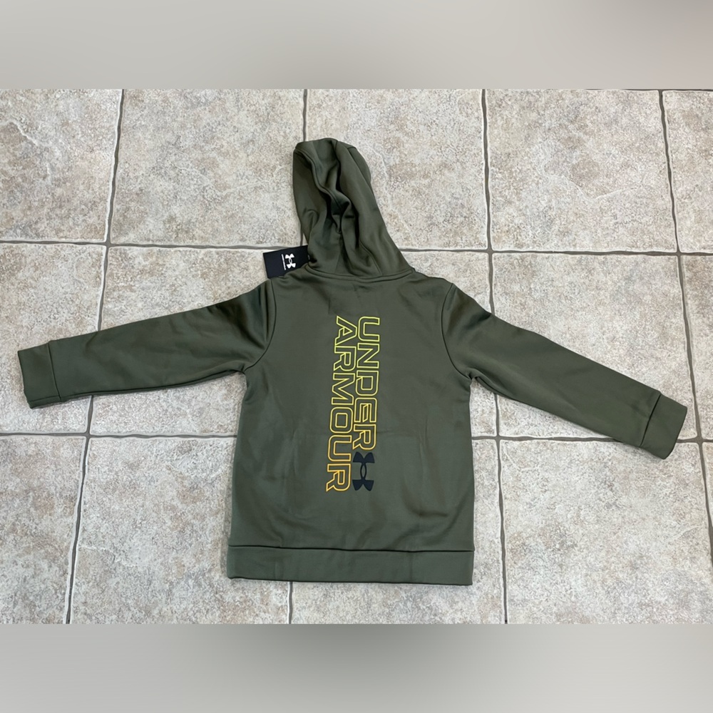 NWT under armour fleece graphic hoodie Youth small - Picture 2 of 5